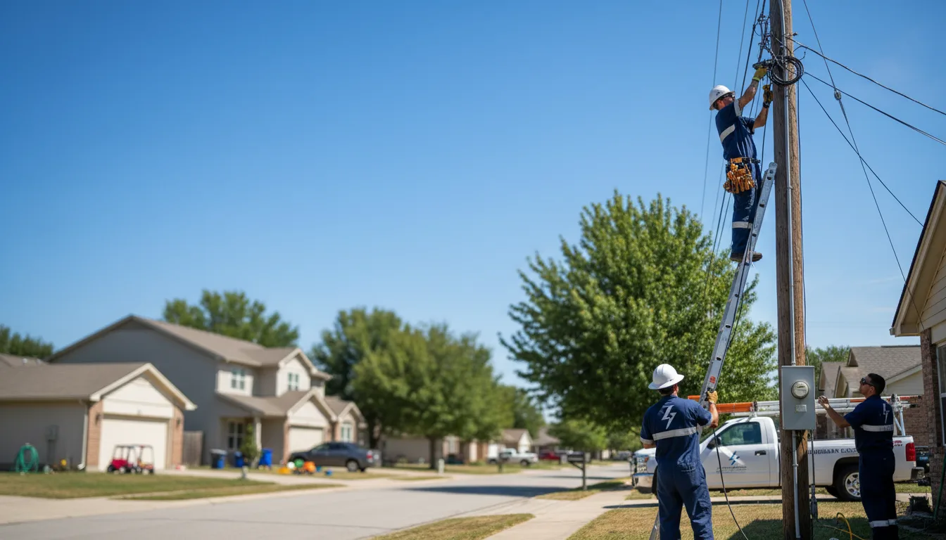 Residential electrician providing installation services in Franklinville, NY